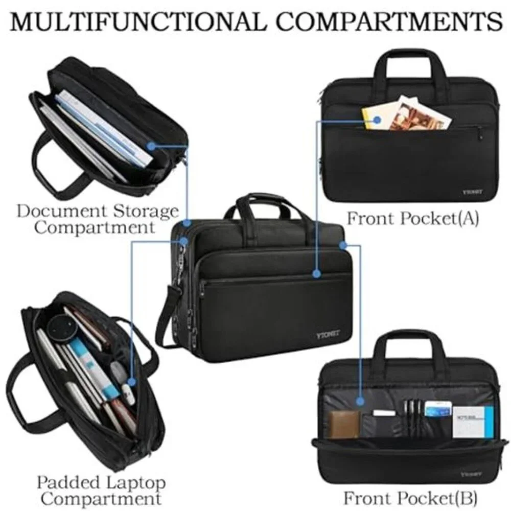 18 Inch Gaming Laptop Briefcase Expandable Travel Work Computer Bag